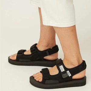 Suicouie velcro strap sandals woman’s 10/mens 8 eu41 black